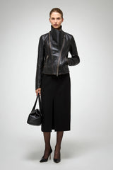 VSP - Edna - Dark Brown Leather Jacket