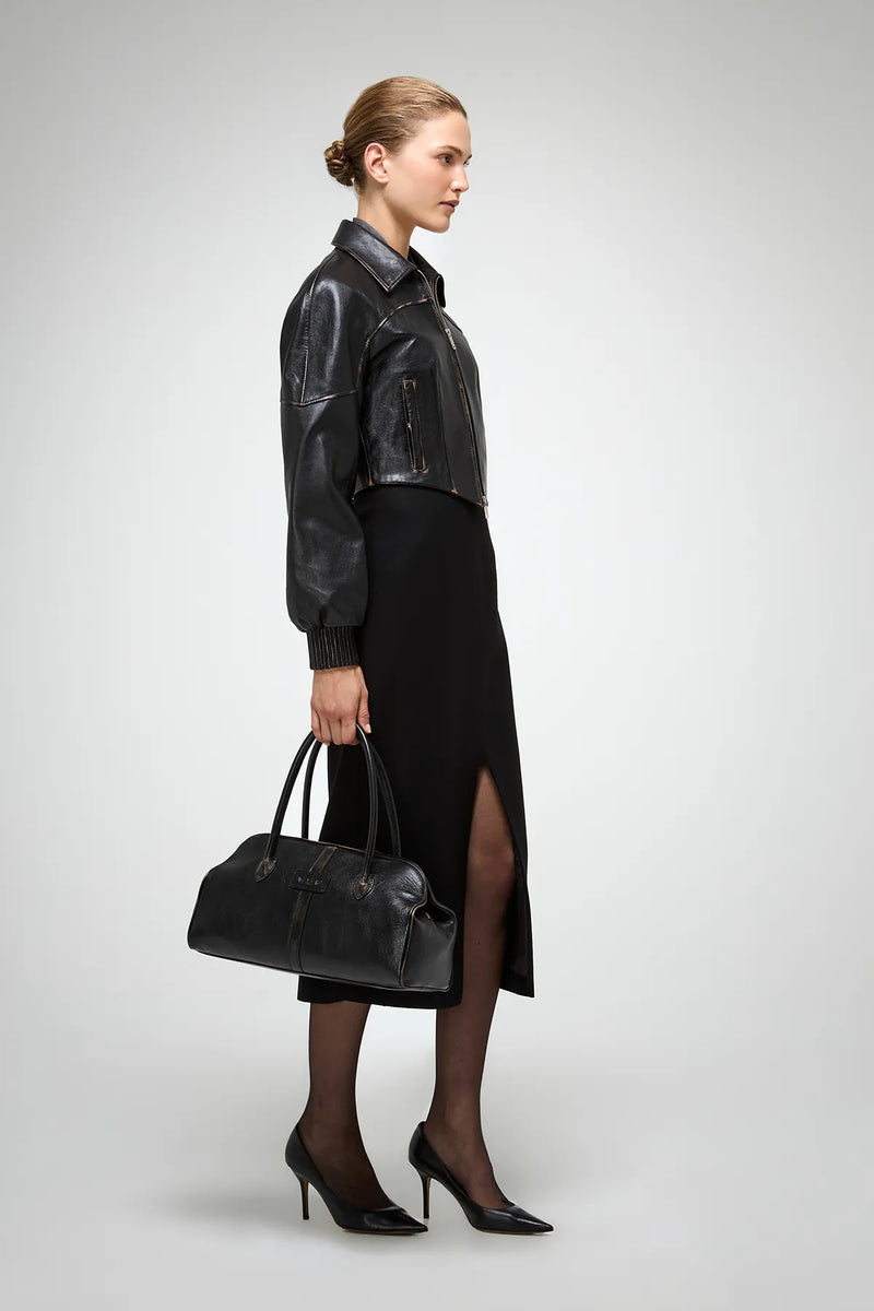 VSP - Abigail - Dark Brown Leather Jacket