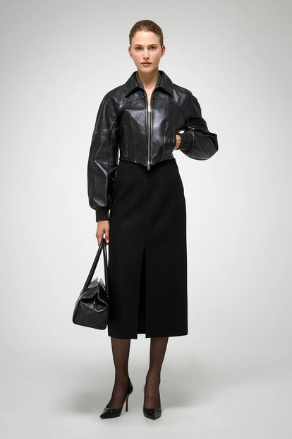 V S P - Abigail - Dark Brown Leather Jacket V S P - Abigail - Dark Brown Leather Jacket