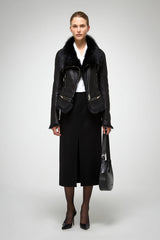 VSP - Josette - Black Shearling Jacket