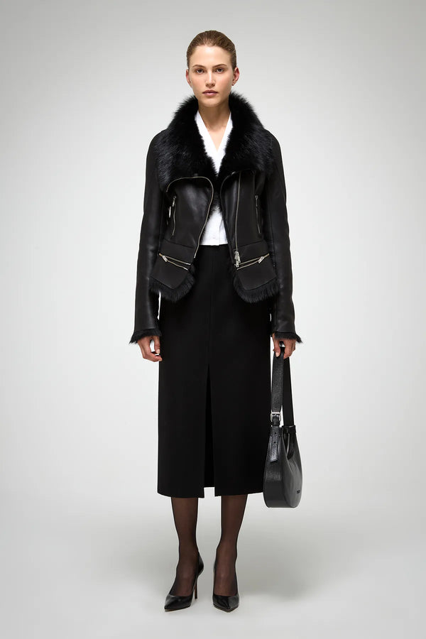 VSP - Josette - Black Shearling Jacket