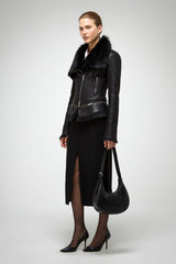VSP - Josette - Black Shearling Jacket