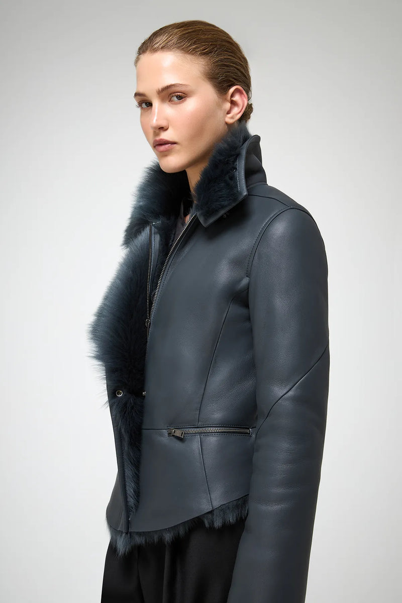 VSP - Azul - Anthracite Shearling Jacket