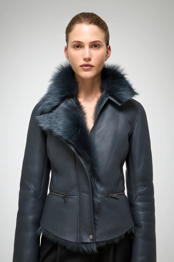 VSP - Azul - Anthracite Shearling Jacket