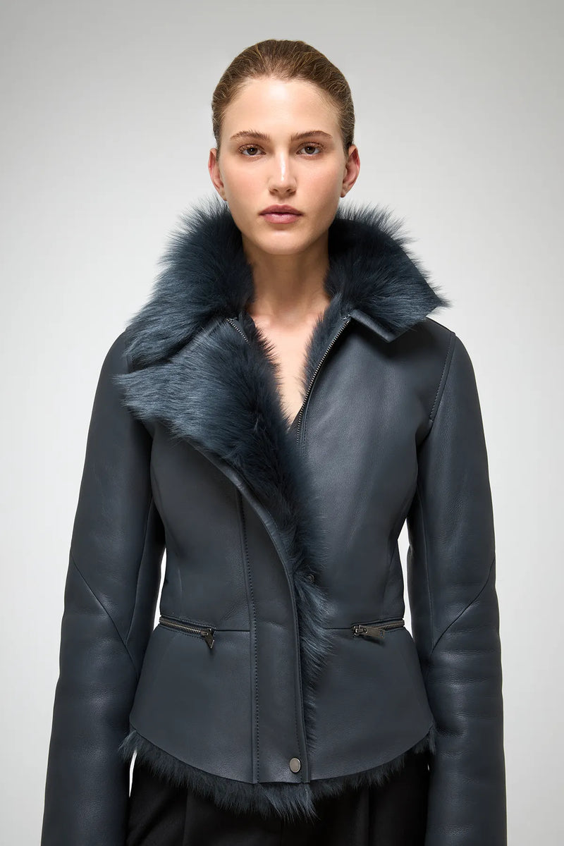 VSP - Azul - Anthracite Shearling Jacket