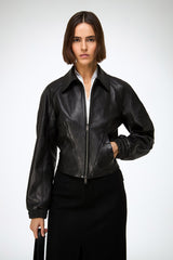 VSP - Silvia - Black Leather Jacket