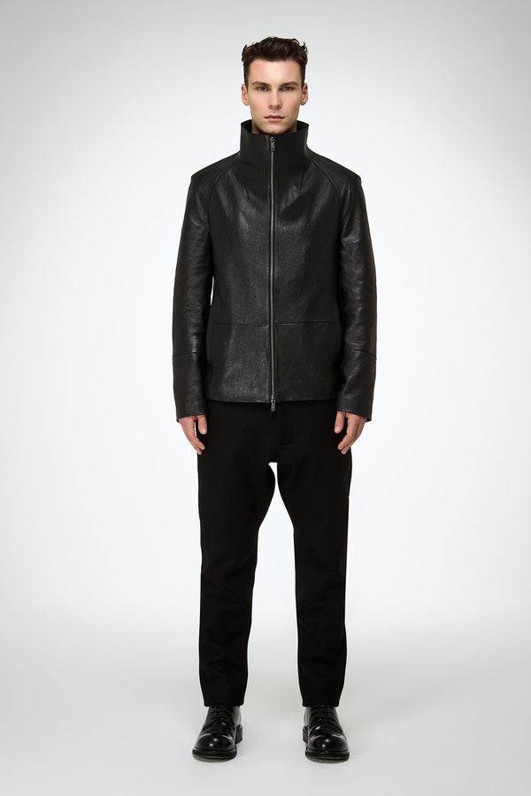 Riccardo - Black Leather Jacket