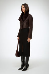 VSP - Yva - Cherry Shearling Jacket