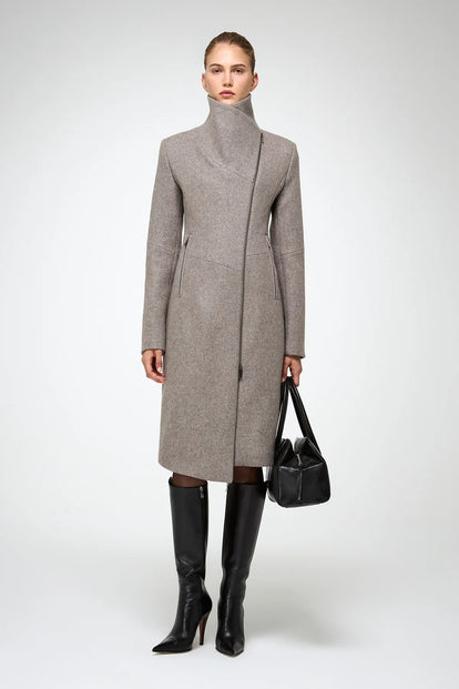 V S P - Vilma - Grey Wool Coat