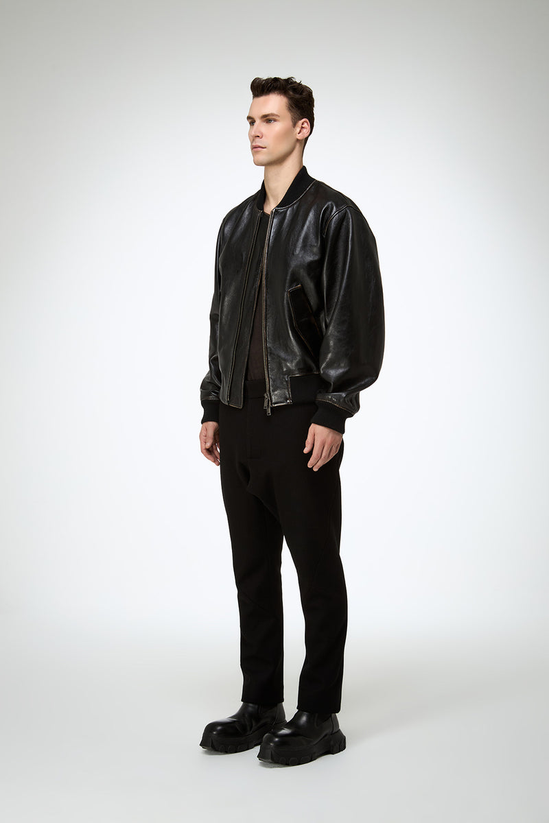 Antonio - Black Leather Jacket