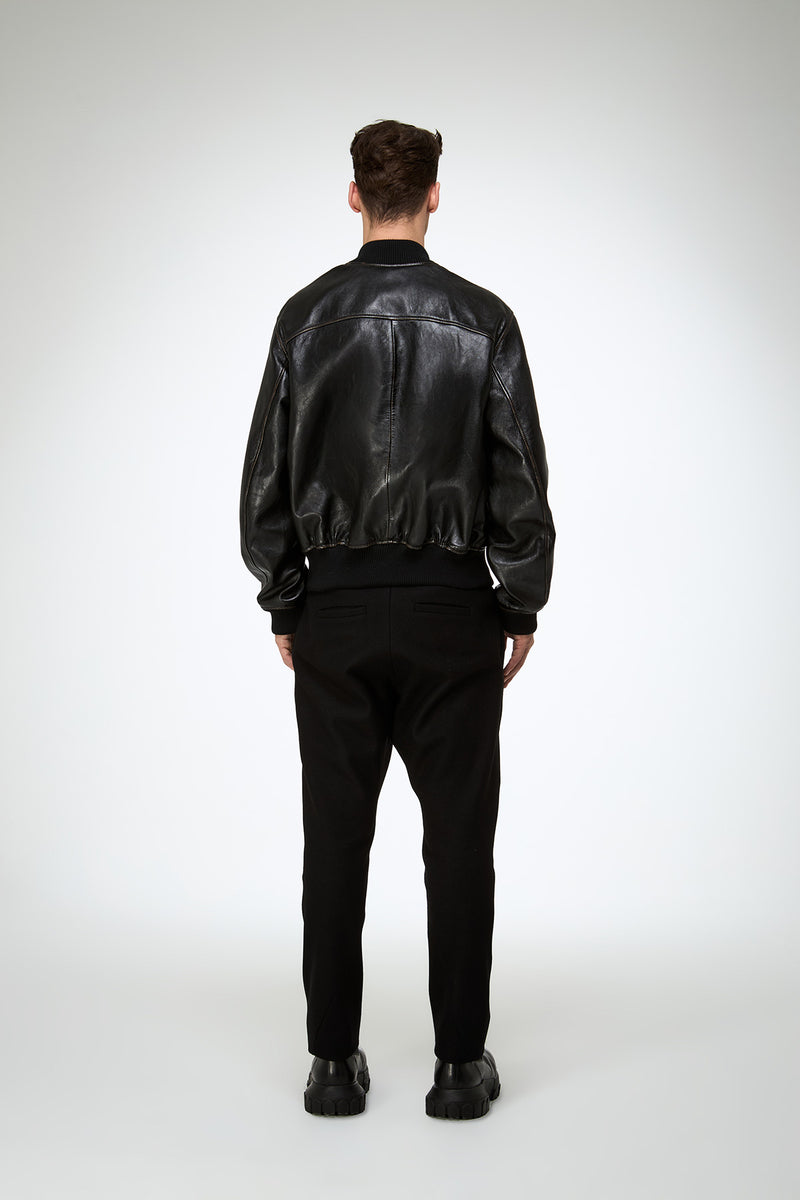 Antonio - Black Leather Jacket