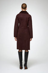 VSP - Salome - Cherry Shearling Coat