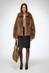 VSP - Bea - Sand Shearling Jacket