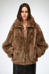 VSP - Bea - Sand Shearling Jacket