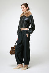 Leonor - Dark Brown Leather Jacket
