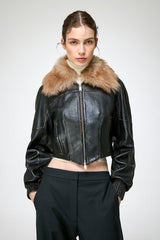 Leonor - Dark Brown Leather Jacket