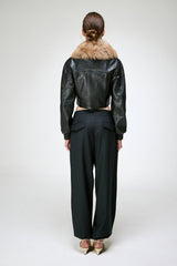 Leonor - Dark Brown Leather Jacket