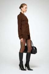 VSP - Talia - Tobacco Leather Shirt