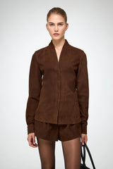 VSP - Talia - Tobacco Leather Shirt