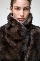 Ashley - Grey Shearling Jacket
