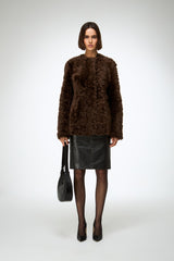 Odeline - Brown Shearling Coat