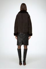 VSP - Pia - Dark Brown Shearling Jacket