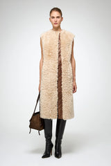 VSP - Mirella - Light Brown Shearling Vest