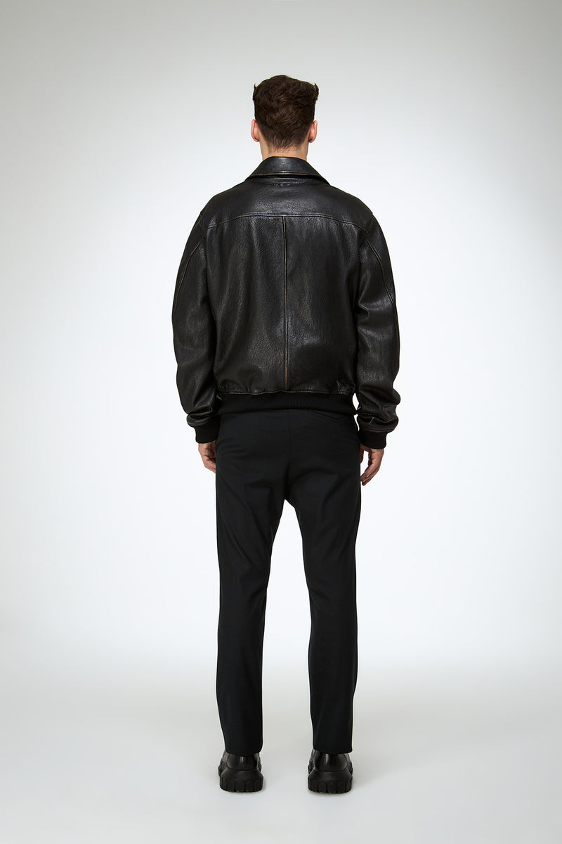 Niccolo - Black Leather Jacket