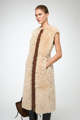 VSP - Mirella - Light Brown Shearling Vest