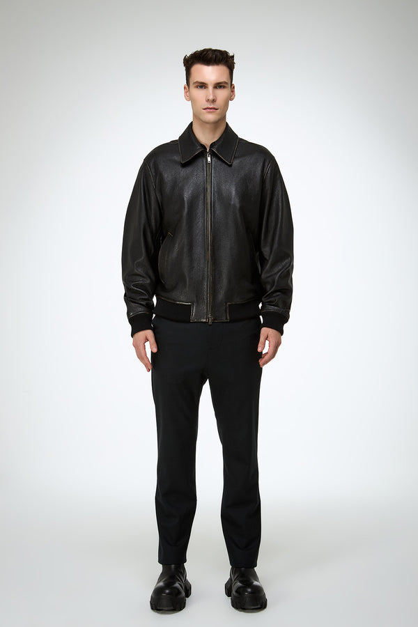Niccolo - Black Leather Jacket