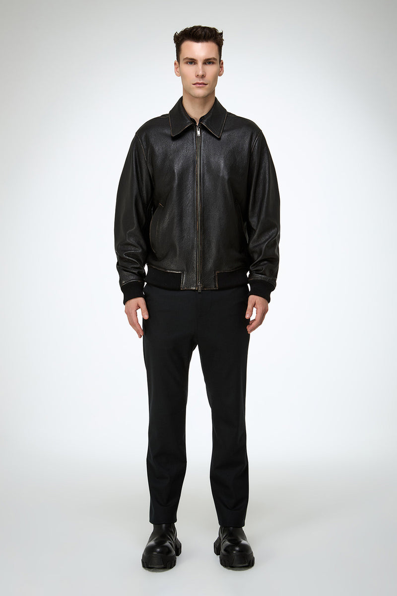 Niccolo - Black Leather Jacket