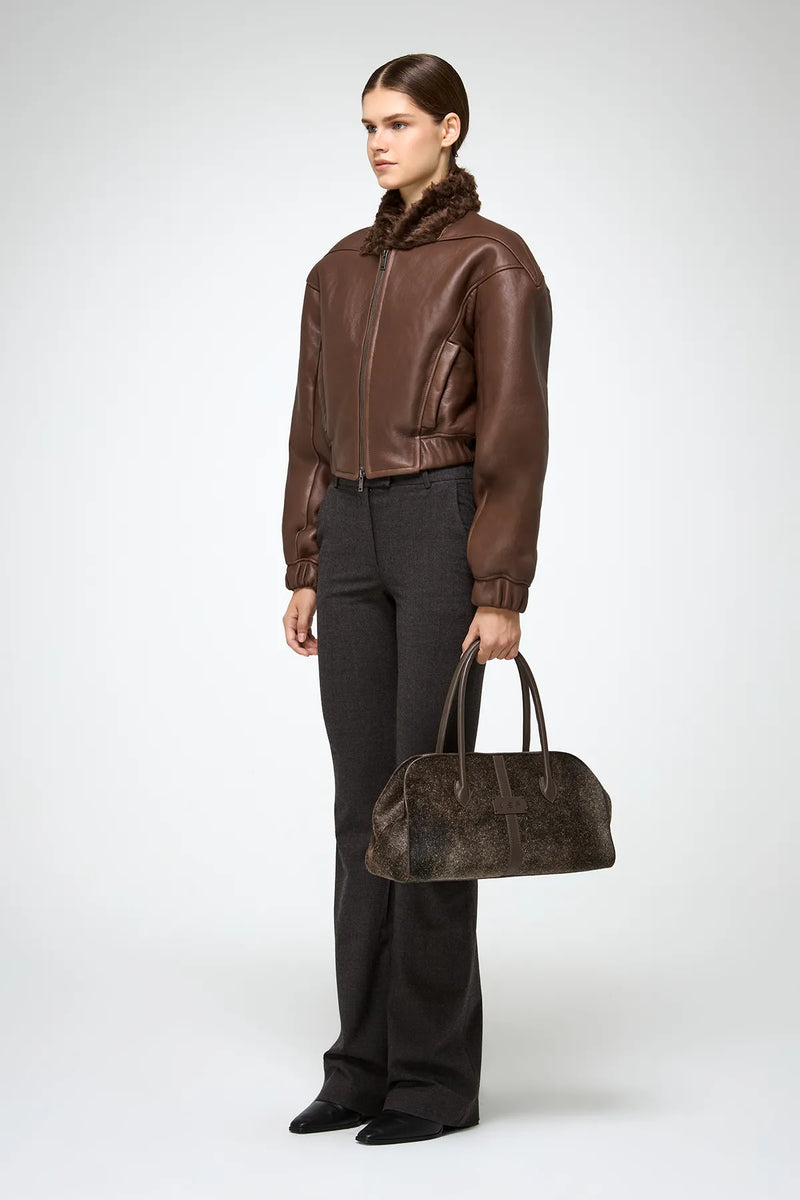 VSP - Sheela - Brown Shearling Jacket