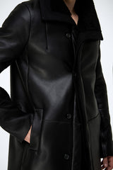 Black Shearling Coat