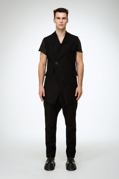 VSP - Giulio - Black Wool Vest