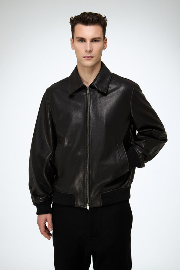 Niccolo - Black Leather Jacket