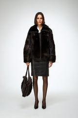 Bea - Brown Shearling Jacket