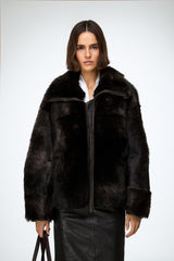 Bea - Brown Shearling Jacket