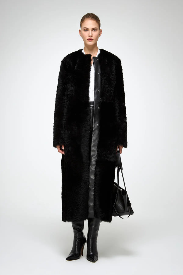 VSP - Inesse - Black Shearling Coat