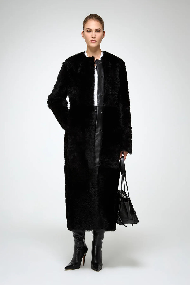 VSP - Inesse - Black Shearling Coat