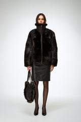 Bea - Brown Shearling Jacket