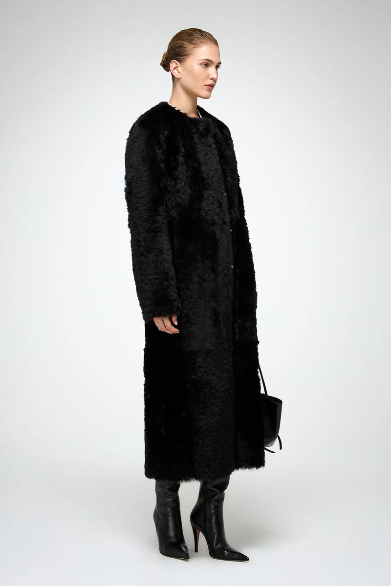 VSP - Inesse - Black Shearling Coat
