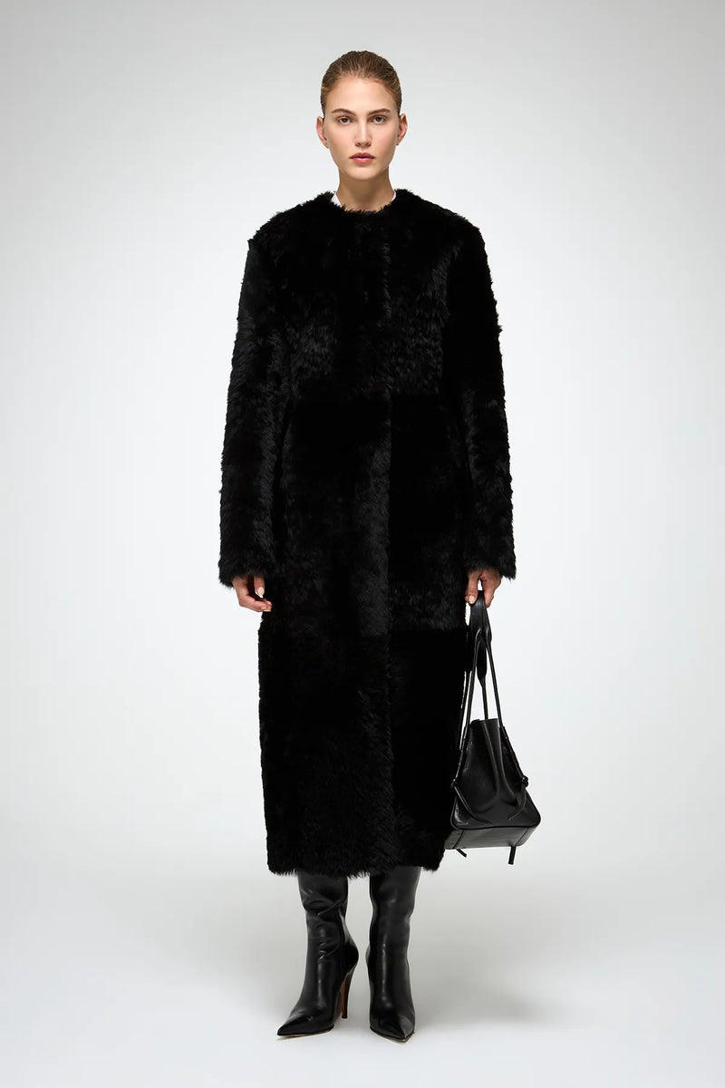 VSP - Inesse - Black Shearling Coat