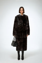 Alda - Brown Shearling Coat