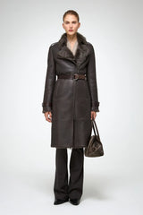 VSP - Lyza - Clotho Brown Shearling Coat