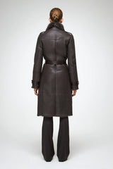 VSP - Lyza - Clotho Brown Shearling Coat