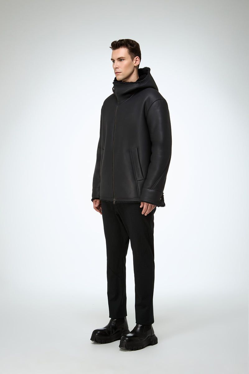 Oscar - Anthracite Shearling Jacket