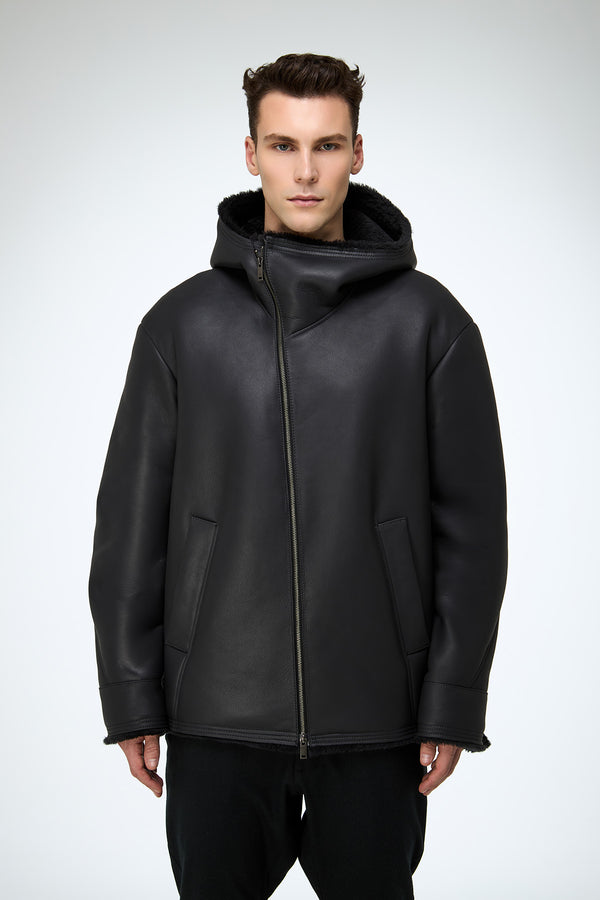 Oscar - Anthracite Shearling Jacket