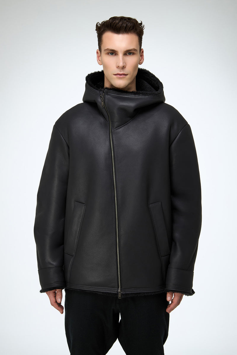 Oscar - Anthracite Shearling Jacket