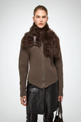 VSP - Jacotte - Tobacco Leather Neckwarmer