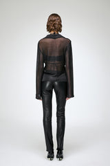 Teresa - Black Cotton Shirt